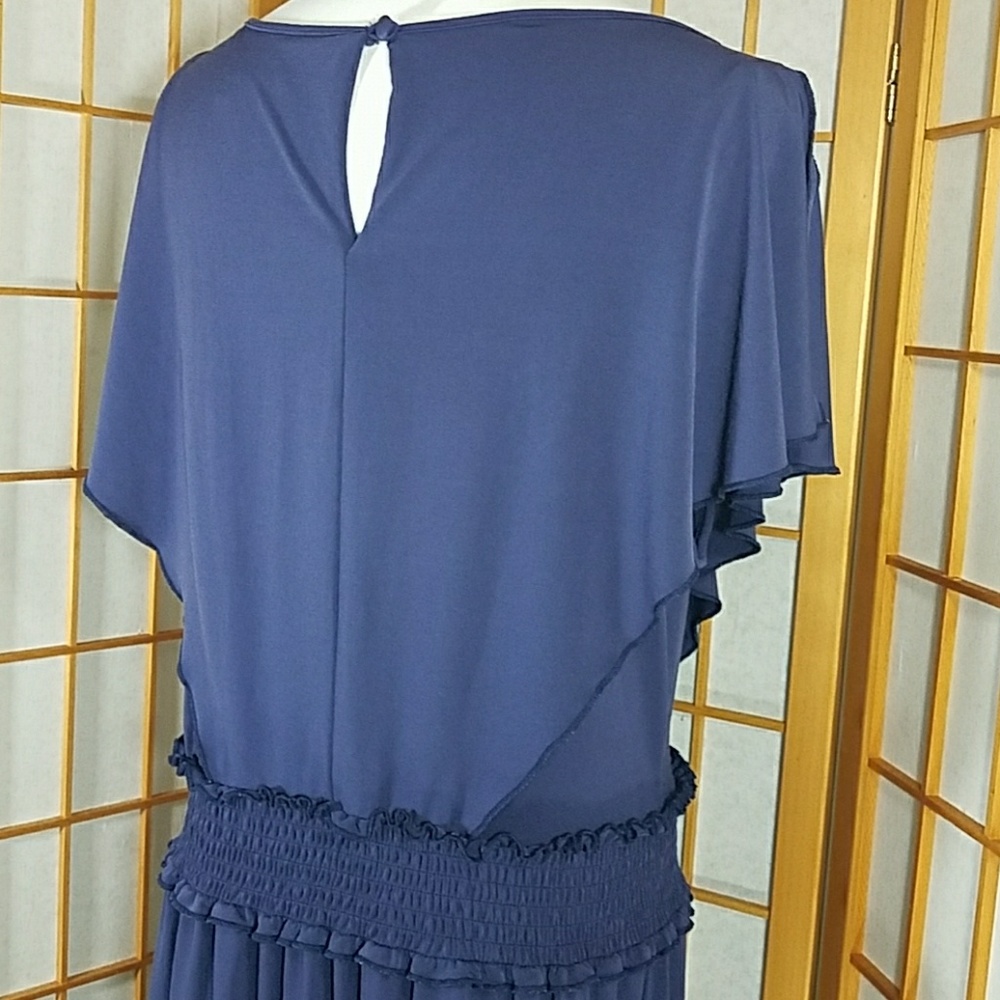 Max And Cleo Elastic Waist Flutter Sleeve Dress - image 4